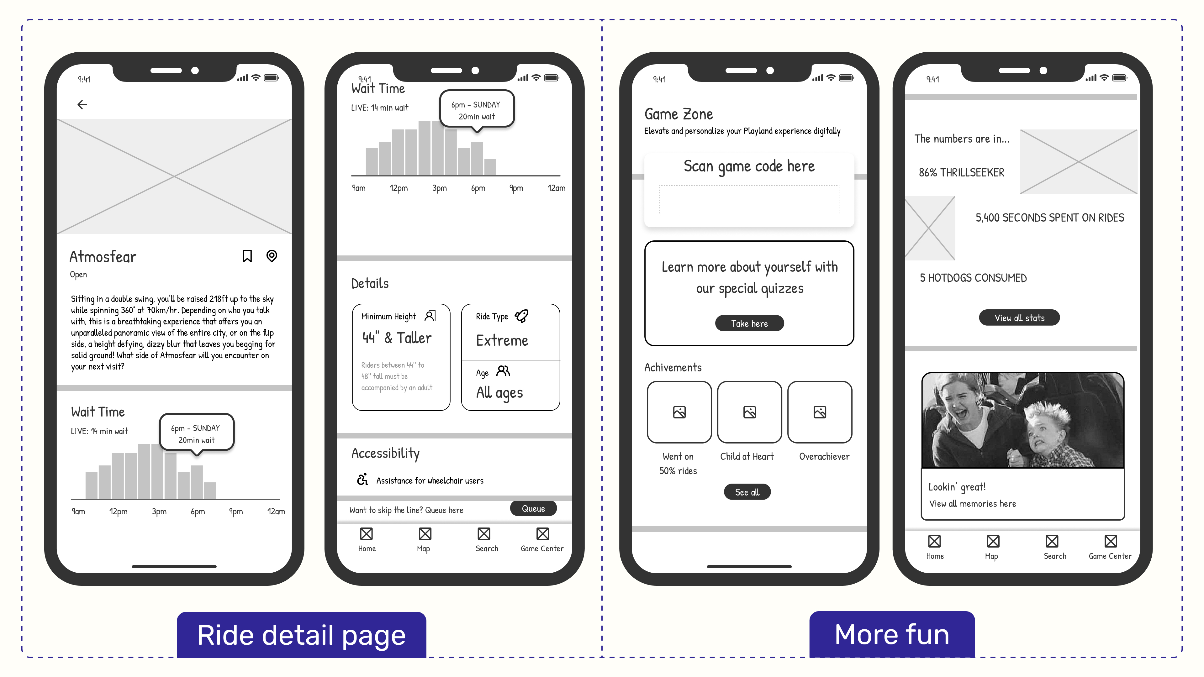 mid-fi wireframes