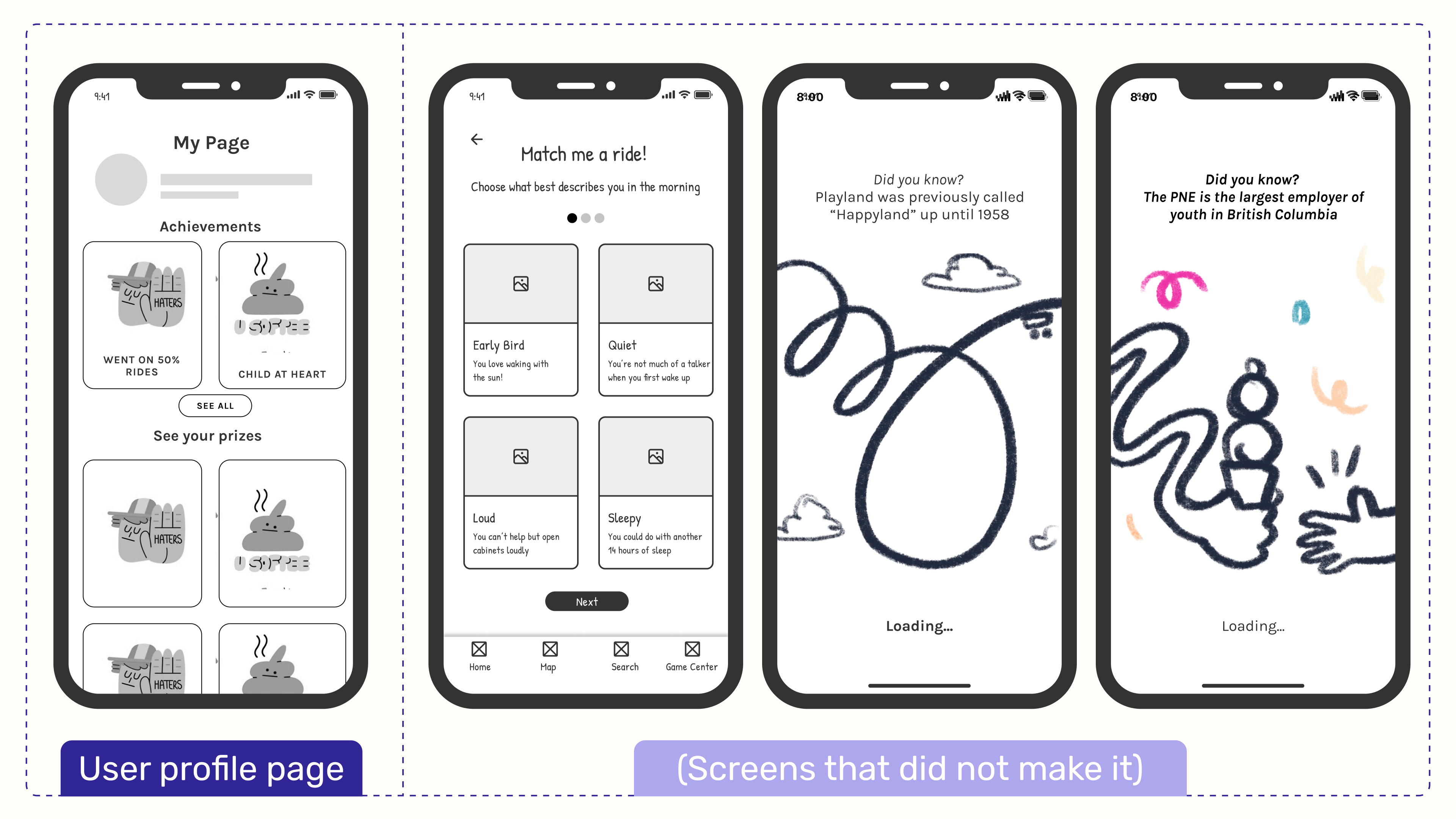 mid-fi wireframes